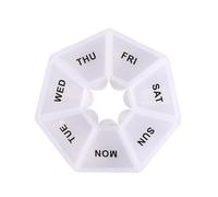 Portapillole Da Viaggio | Dispenser Per Integratori A 7 Scomparti - Contenitore Organizer Portapillole Portatile Con Coperchio Ermetico Antiumidità,Per Anziani, Bambini, Uomini, Donne, Casa, Frigo, La