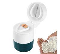 Portapillole da viaggio, organizer per pillole da viaggio | Organizer per medicinali da con tagliapillole - Portapillole da viaggio durevole organizer per pillole per tasca da campeggio da