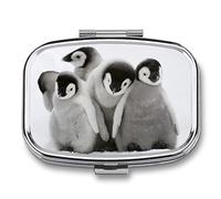 Portapillole Da Viaggio Portapillole Simpatico Pinguino Portatile Portapillole, Dispenser Tascabile, Portapillole Con Scomparto Per Vitamine