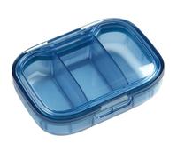 Portapillole Da Viaggio Trasparente | Organizzatore Di Pillole Giornaliere | Contenitore Portatile Con 3 Scomparti | Portapillole Estetico Per Pillole, Olio Di Pesce E Integratori | Da Viaggi