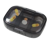 Portapillole Da Viaggio Trasparente, Portapillole 3 Volte Al Giorno | Organizer Giornaliero Per Pillole, Portapillole Estetico, Contenitore Per Pillole Da Viaggio Portatile Separato A 3 Scomparti, Por