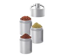 Portapillole giornaliero - Organizer multi-sezione in alluminio, custodia impermeabile | Contenitore di stoccaggio della medicina personale, pratico dispenser portatile per viaggi, ciclismo,
