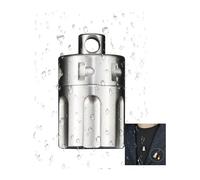 Portapillole in titanio, mini contenitore for pillole portatile EDC for esterno, portapillole for borsa tascabile quotidiana da viaggio (Size : Inner diameter 8mm)