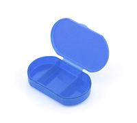 Portapillole Pasticche Pastiglie a 3 Scomparti Giornaliero Mattina Sera Multiuso (blu)