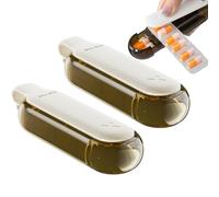 Portapillole Portatile, 2 pezzi, Dispenser compatto sigillato, dispenser di pillole settimanali, per viaggi, casa, giorno, notte, uomini, donne, famiglia, amici