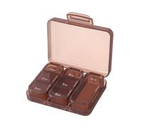 Portapillole portatile: conservazione settimanale delle pillole per 7 giorni, scomparti di facile accesso, materiale di lunga durata | Custodia medicinale durevole per la gestione del dosaggio per via