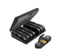 Portapillole portatile da 21 scomparti for sette giorni alla settimana(Black black)