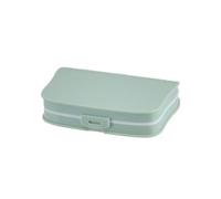 Portapillole portatile for conservare medicinali con 6 scomparti, contenitore settimanale for pillole e compresse da viaggio for contenere farmaci, vitamine e olio di fegato di merluzzo(Green)