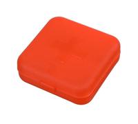 Portapillole portatile settimanale con 4 scomparti, contenitore for medicinali for contenere integratori e olio di fegato di merluzzo(Red)
