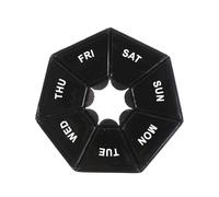 Portapillole Settimanale,7 Scomparti Selezionatore Per Masticabili - Contenitore Organizer Portapillole Portatile Con Coperchio Ermetico Antiumidità,Per Anziani, Bambini, Uomini, Donne, Casa, Frigo, L
