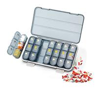 Portapillole Settimanale con 7 Moduli Estraibili, Mattina Pomeriggio Sera Contenitore per Pillole Giornaliero 3 Volte al Giorno ermetico portatile scatola per medicine, 21 Scomparti