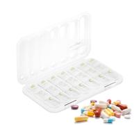 Portapillole settimanale, organizer per medicinali, per anziani, viaggiatori, assistenti, uso quotidiano, casa, ufficio, sport, campeggio, vacanze, viaggi di lavoro