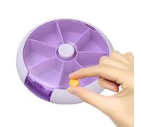 Portapillole Settimanale - Scatola Portatile Con Dispenser Di Pillole | Forniture Di Stoccaggio Di Design Rimovibili Per Pastiglie, Dolci, Vitamine E Altri Articoli