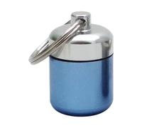 Portapillole tascabile, portachiavi organizer in metallo, contenitore per