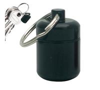 Portapillole tascabile, portapillole in metallo con portachiavi, organizer portatile con cuscinetti in spugna per zaino in spalla, portapillole colorato per viaggi in campeggio, scatola colorata per t