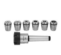 Portapinze, 1pc MT3 ER32 M12 Portapinze Porta cono Morse + 6 pezzi ER32 Pinze a molla Utensile per fresatura CNC