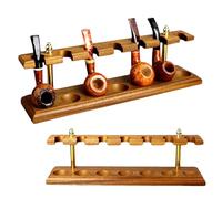 portapipe, Supporto for pipa in legno - Porta con raccordi universali a 7 bit Regalo for uomo