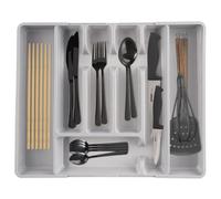 Portaposate Cassetto Estensibile Regolabile Organizer Cucina Grigio Orion