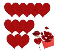 Portaposate in feltro - Set di custodie per posate da 10 pezzi a forma di cuore, organizer tascabile per stoviglie riutilizzabile per una cena elegante | Tabella di celebrazione di San di fi