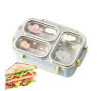 Portapranzo In Acciaio Inossidabile Lunchbox Isolato Riutilizzabile A 3 | Portapranzo Per Bimbi Per Scuola Camping Picnic Sport Spiaggia Outdoor Trekking Scalata Viaggio Inverno Lavoro V Blu