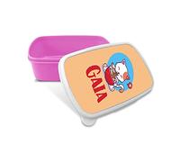 Portapranzo per Bambina Idea Regalo Personalizzato con Nome tema Gattino contenitore per pranzo bambina ragazza Scuola Asilo Elementari Medie Compleanno Natale LunchBox porta merenda design colorato