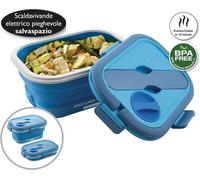 Portapranzo Portatile Elettrico Pieghevole Space Lunch To Go Blu 35 Watt