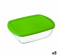Portapranzo Rettangolare con Coperchio Pyrex Cook&store Px Verde 2,5 L 28 x 2