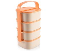 Portapranzo Schiscetta Contenitore Cibo 4 Scomparti Impilabile Orion 4x1,15L