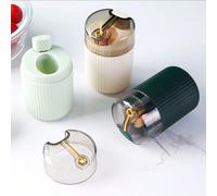 Portapstecchini best seller, scatola di stoccaggio per stuzzicadenti di lusso leggera e creativa, barattolo per cotton fioc di pulizia creativo, portapstecchini in plastica a rilascio automatico di ti
