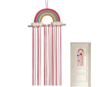 Portarchetto per capelli per ragazze, decorazione da parete in corda di cotone | 80 centimetri clip organizer, duecento grammi di legno per l'uso di per capelli