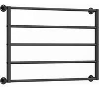 Portaribbon, Scaffale moderno in metallo for riporre nastri nella stanza dei lavori artigianali(Black,80x60cm-5 Tier)