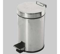 PORTARIFIUTI CESTINO GEDY ARGENTA LT. 5 IN ACCIAIO INOX 2709