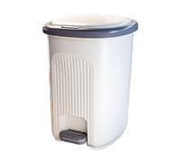 Portarifiuti Pattumiera domestica con coperchio, pattumiera da bagno in plastica da 10/15/20 litri con pedale, pattumiera moderna con pressione manuale for soggiorno, cucina, camera da letto, ufficio