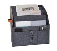 Portariviste | 4 ripiani pieghevole in feltro - Cartella organizer con 3 tasche, per scuola, biblioteca, libreria, bar, dormitorio, appartamento