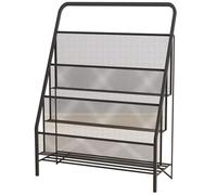 Portariviste a gradino, banco di mostra diritto dell'opuscolo del pavimento del ferro, stoccaggio del libro