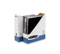 Portariviste Bankers Box System - 7,8 x 31,1 x 25,8 cm - bianco/blu - Fellowes