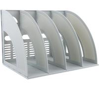 Portariviste Con 4 Scomparti, Portariviste Da Scrivania Verticale, Porta Quadern