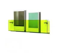 Portariviste Da Parete In Acrilico, Portariviste Monoblocco Termoformato, Salvaspazio, Ideale Per Soggiorni/studi/uffici(Green,40cm/15.7in)