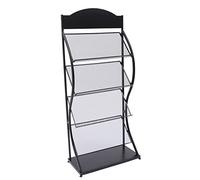 Portariviste da pavimento per letteratura Organizer a 4 strati Portariviste Rack Home Comic Display Organizer Stand Stand in piedi Corretta Spaziatura Strato Processo di spruzzatura