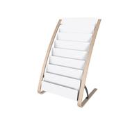 Portariviste da Terra Alba - 8x2 Tasche - 58x50x93 cm - DDEXPO8W-BC (Legno e Bia