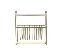 Portariviste DKD Home Decor Specchio Dorato Metallo [76 x 35 x 83 cm]