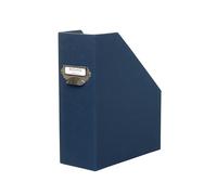 Rössler Papier 1318452901 - S.O.H.O. Cartella per riviste DIN A4, con maniglia ed etichetta inseribile, 11,5 x 26 x 31,5 cm, blu, 1 pezzo