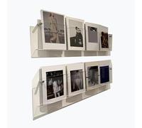 Portariviste in acrilico, Porta riviste a 2 ripiani da parete, moderno espositore for giornali in acrilico trasparente(110cm(43.3in))