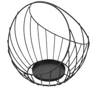 Portariviste in Metallo con Manico, Cestino Ferro Nero per Cataloghi | Design Moderno Decorativo, Risparmio di Spazio, Accesso Rapido, per Casa e Soggiorno