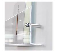 Portariviste Moderno in Acrilico Trasparente - Mensola portalibri da Parete, Elegante portadepliant e portadischi per casa, Ufficio, Reception (1 Confezione, Dimensioni: L)