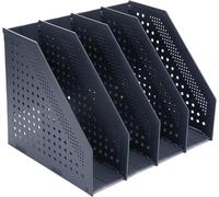 Portariviste Pieghevole, Porta Riviste Scrivania Con 4 Scomparti, Raccoglitori p