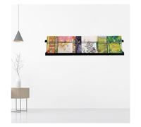 Portariviste Porta Riviste Nero Supporto Per Riviste Montato A Parete, Ufficio Organizzazione Della Posta E Della Carta Appendere Supporto Per Cartelle Di File, Portaoggetti Per Brochure Per Il Soggio