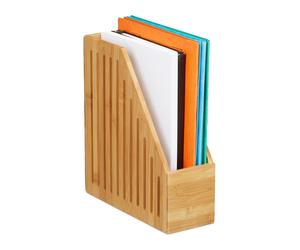 Portariviste verticale Porta documenti in bambù Organizer da scrivania Leggero