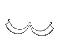 Portarollino WC a Onda Elegante, Appeso a Parete, Facile da installare, risparmia Spazio. per Bagno e Cucina. Ideale per Piccoli spazi e Chi AMA Lo Stile Moderno.