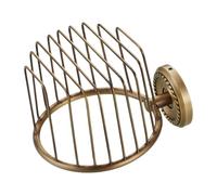 Portarotoli Antico - Cestino Portarotoli da Parete in Filo Metallico,Portacarta Rustico Stabile Bagno Decorativi Per Dormitorio Albergo